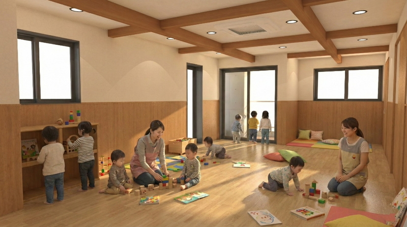 小松にこのいえ保育園　内装イメージ